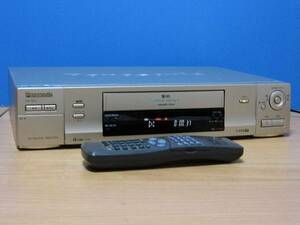 Panasonic★良品 メンテ済 動作良好★高画質 S-VHSビデオデッキ TBC搭載★リモコン&CD取説付★NV-SV1