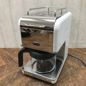 DeLonghi デロンギ コーヒーメーカー CMB6-WH ホワイト 白 コーヒーマシーン 通電のみ確認 24C菊E