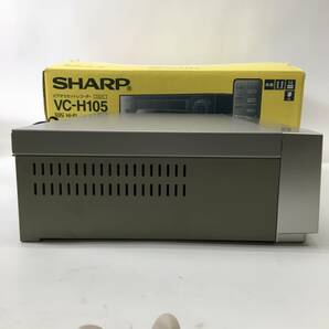 SHARP/シャープ ビデオカセットレコーダー VC-H105 VHS ビデオデッキ リモコン欠品 動作品 24c菊Eの画像5