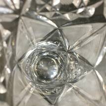 BOHEMIA ボヘミアクリスタルグラス フラワーベース 花瓶 高さ約20cm 口径約9cm クリスタルガラス 24c菊HG_画像8
