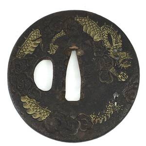 1 jpy ~ guard on sword sword guard on sword sword. guard on sword dragon tsuba. sword . sword fittings sword . fine art .. Japanese sword fittings dragon map collection 1 start 24c.E