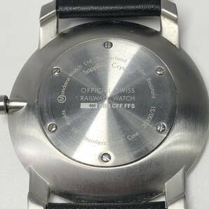 MOBDAINE モンディーン クォーツ 腕時計 3針 ラウンド レザーベルト 30350/S1 ウォッチ 24c菊NSの画像8