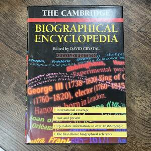 K-2106■除籍本■THE CAMBRIDGE BIOGRAPHICAL ENCYCLOPEDIA SECOND EDITION 1998年発行■