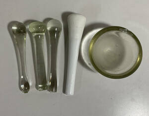 昭和初期 古い薬瓶 ガラスすり鉢 乳房 ガラス棒