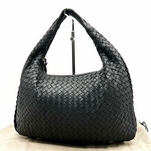 1円 【人気】BOTTEGA VENETA ボッテガヴェネタ ホーボー トートバッグ ショルダーバッグ イントレチャート オールレザー 鞄 ブラック 黒