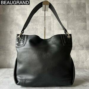  beautiful goods Vogue rank Logo type pushed . leather JRA recognition black black shoulder bag handbag shoulder ..