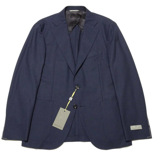 ◆CANALI/カナーリ◆伊製 耐久撥水 2B ネイビージャケット【50】19.8万