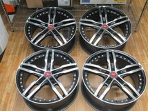 中古 KYOHO キョーホー AME シャレン XF-55 MONOBLOCK 19インチ/8.0J/114.3/5H/+45 アルヴェル/クラウン/ティアナ/スカイライン等 手直し品_画像1