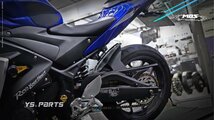 【専用設計】YZF-R25[-'21]/YZF-R3[-'21]/M-T25[-'20]/MT-03[-'20]MOS チェーンガイド付カーボン調リアフェンダー/リヤフェンダー 泥よけ_画像7