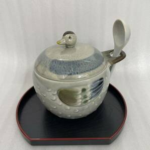 まるほん陶器 カルガモ 陶器 蓋付 茶碗蒸し 10客セットの画像4