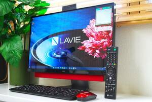 ★☆ 23.8型フルHD / LAVIE desk all in one / 超高速SSD-1TB/ 第8世代Corei7/16GB/Office/W録画対応3波TV/Blu-ray/ハイレゾ/ka43☆★