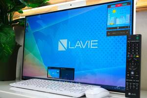 ★☆大画面27型 /LAVIE Home all in one/第10世代Corei7/16GB/激速 Nvme＋HDD/Office/W録画対応3波TV/Blu-ray/ハイレゾ/HDMI/ha977☆★