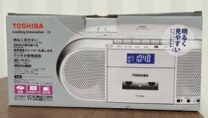 大「7977」TOSHIBA 東芝 TY-CK4 ラジカセ AF FM CD ラジオ カセット レコーダー 簡易動作確認済