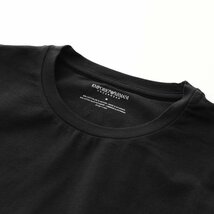 送料無料 48 EMPORIO ARMANI エンポリオアルマーニ 111023 2F725 ブラック Tシャツ 長袖 ロゴ size L_画像7