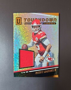 2019 Panini Unparalleled Football NFL Patrick Mahomes II Jersey マホームズ ジャージ カード Touchdown Threads