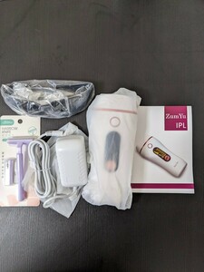 【新品未使用】ZumYu IPL ZumYu 脱毛器 光美容器 5段階調節 99万回照射 2つ照射モード 家庭用 男女兼用 美容器具