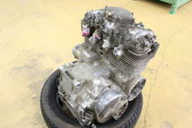 ホンダ　CB400F用　国内正規398ｃｃエンジン　出品中のフレームに乗っていたエンジンです。_画像4