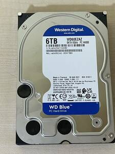 Western Digital ウェスタンデジタル WD60EZAZ 6TB　使用時間約0時間