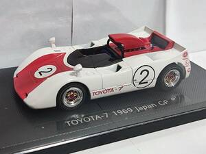 EBBRO 1/43-トヨタ 7 日本GP 1969年 #2(ホワイト×レッド) /エブロ/Toyota 7 Japan GP (White Red)