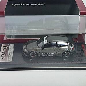 ignition model 1/64-PANDEM CIVIC EG6 (Titanium Gray) [IG1742] /イグニッションモデル/パンデム シビック (チタニウムグレー)/JDMの画像4