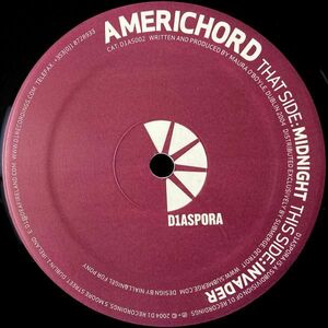 【IRL盤/12EP】Americhord / Midnight ■ D1aspora / D1AS-002 / NSCプレス / Ron Murphy / テクノ