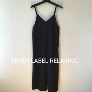 green label relaxing☆彡Good condition フリーサイズ サロペットパンツ ブラック(*^^*)
