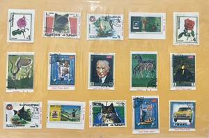世界の切手　台帳　中国　サウジアラビア　ハンガリー　ルーマニア　など　まとめ　開国