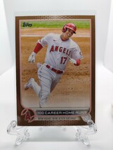 【メジャー100号HR、シリアル入りカード】大谷翔平 - 2022 Topps Update #US92 100 Career Home Runs_画像1