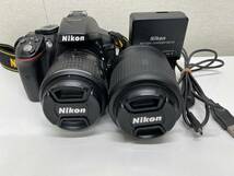 １円～　【美品】 Nikon ニコン D5300 AF-S 18-55mm　VR　別レンズ付き　55-20ｍｍ　VR_画像1