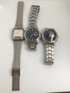 【ジャンク腕時計3本セット】CASIO SEIKO 不動品　部品取り　ジャンク1-67 sh