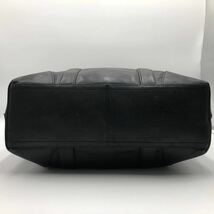 1円【美品/入手困難】COACH コーチ トートバッグ ビジネス メンズ A4可 ブリーカー レガシー ロゴ型押し レザー 本革 ブラック 黒 通勤 鞄_画像6