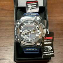 試着のみ 新品同様 保護フィルム タグ付 国内正規品 CAISO G-SHOCK FROGMAN GWF-A1000-1A2JF ブルー Bluetooth 電波ソーラー 定価105600円_画像1