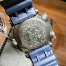 試着のみ 新品同様 保護フィルム タグ付 国内正規品 CAISO G-SHOCK FROGMAN GWF-A1000-1A2JF ブルー Bluetooth 電波ソーラー 定価105600円_画像4