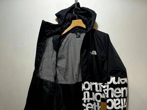 新品 正規品 USA限定 日本未発売 The North Face ノースフェイス US-L ロゴプリント ナイロンジャケット BLACK Antora Jacket