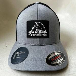新品 USA限定 本物 The North Face ノースフェイス FLEXFIT トラッカーハット メッシュキャップ 帽子 Unisex L/XL グレーの画像7