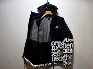 新品 正規品 USA限定 日本未発売 The North Face ノースフェイス US-L ロゴプリント ナイロンジャケット BLACK Antora Jacket