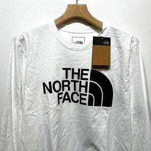 送料￥380 新品 日本未発売 正規品 USA限定 The North Face ノースフェイス US-L 袖ロゴ 長袖Tシャツ ロンT WHITEの画像1