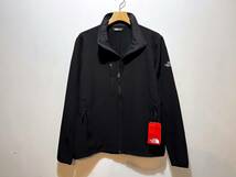 新品 正規品 USA限定 The North Face ザ ノースフェイス US-XL 希少なBlack 袖ロゴ ストレッチ ソフトシェルジャケット ブラック_画像1