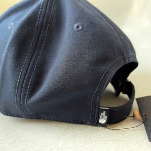 新品 正規品 USA限定 The North Face ノースフェイス ロゴ刺繍 帽子 オックスフォードキャップ 男女兼用 調節可能 NAVYの画像5
