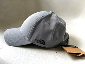 新品 USA限定 正規品 日本未発売 The North Face ノースフェイス ロゴ刺繍キャップ 帽子 Unisex アジャスター調節可能 Grey