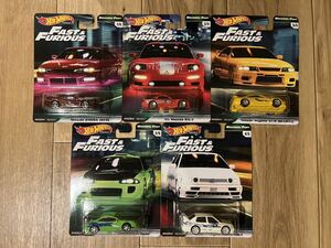 ホットウィール hot wheels FAST FURIOUS ワイスピ　セット リアルライダー S14 エクリプス FD3S JETTA R33GTR