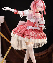 豪華版！魔法少女まどか☆マギカ 鹿目まどか〈ワルプルギスの廻天〉コスプレ衣装(パニエ　 ウィッグ 靴別売り)風_画像3