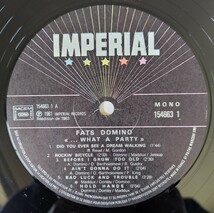Fats Domino What A Party!/1983年仏盤Imperial LP 9164, Imperial 1546631_画像3