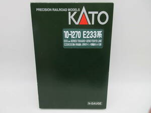 【★１円～★現状販売！】[UK13272]鉄道模型 KATO 10-1270 E233系3000番台 東海道線・上野東京ライン 付属編成セット(5両)