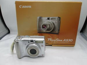 【★１円～★現状販売！】[M6257] デジタルカメラ Canon PowerShot A530 単三仕様 キャノン パワーショット コンパクトカメラ デジカメ