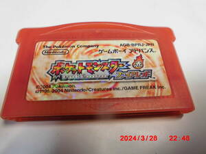 GBAROMカセット　pokemon ポケットモンスター　ファイアレッド　赤　　送料　370円　520円