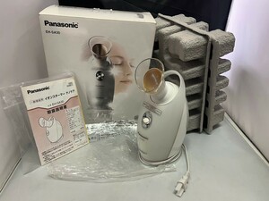 ○ Panasonic ナノケア EH-SA30 nanoe ゴールド調 イオンスチーマー 美顔器 美容器 箱入り 取説あり 中古美品 ①