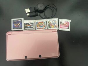 3DS 本体　ソフト　充電器 SDカード　タッチペン　セット！　妖怪ウォッチ真打　元祖　テンプラ　スマブラ　モンハン