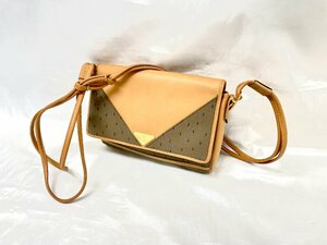 1円スタート☆【Yves Saint Laurent】サン ローラン クロスボディ カサンドラ ショルダーバッグ YSL ヴィンテージ 質屋 ユニオン 中古AB品