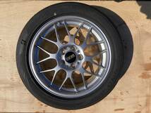 【ホイル・タイヤ4本セット】ホイル BBS 18/ 7.5J オフセット50, タイヤ BS レグノGR-XⅡ（225-50-R18）＜美品＞_画像4